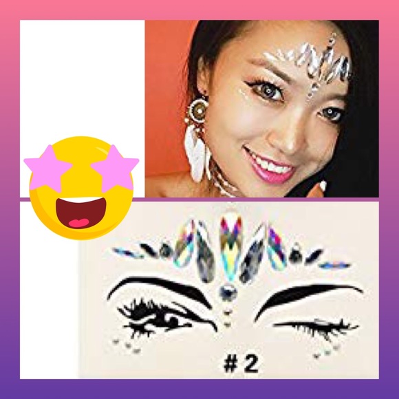 (B) Adhesive Facial Jewels - Picture 4 of 8